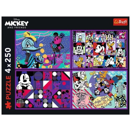Пазл Trefl Inside Mickey&friends Серія пригод Міккі 4х 250 елементів (5900511133080)