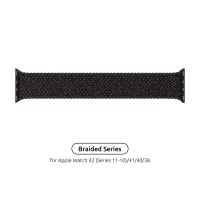 Ремінець до смарт-годинника Armorstandart Braided Solo Loop для Apple Watch 42 (Series 11-10)/41/40/38 Black Unity Size 4 (132 mm) (ARM64895)