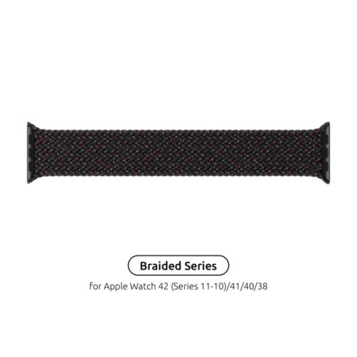 Ремінець до смарт-годинника Armorstandart Braided Solo Loop для Apple Watch 42 (Series 11-10)/41/40/38 Black Unity Size 4 (132 mm) (ARM64895)