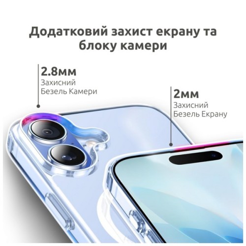 Чохол до мобільного телефона Intaleo CLEAR MagSafe Apple iPhone 16 with Box (1283126609657)