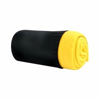 Плед Bergamo флісовий Warm у чохлі 150 х 180 см Жовтий (202311pl-05)