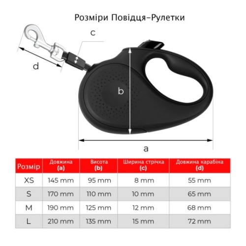Повідець для собак WAUDOG R-leash "Рік та Морті 2" L до 50 кг 5 м чорний (8126-0281-01)