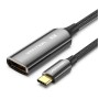 Кабель мультимедійний USB-C to DisplayPort M 0.25m 8K black Vention (CRGBC)