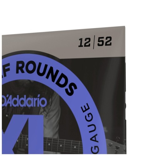 Струни для гітари D'Addario XL Half Rounds Jazz Light (12-52) (EHR350)