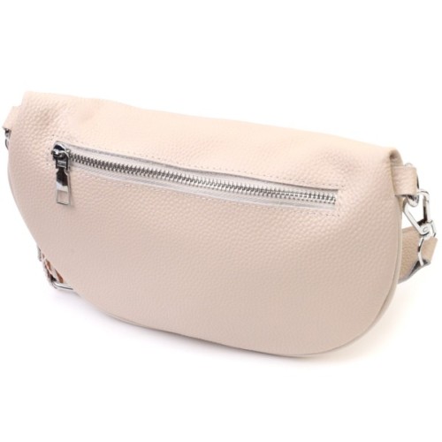 Сумка Vintage Шкіряна жіноча через плече з міні гаманцем Біла (22664)