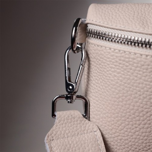 Сумка Vintage Шкіряна жіноча через плече з міні гаманцем Біла (22664)