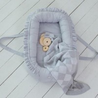 Кокон для новонароджених Верес Кокон-переноска Macaroon Earl grey (450.22)