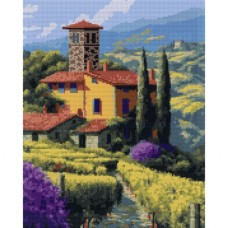 Картина по номерам Santi алмазна мозаїка Тоскана 40х50 см на підрамнику (956043)