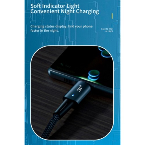 Дата кабель USB 2.0 AM to USB-C 1.0m 100W black Essager (EXC7A-CG01-P)