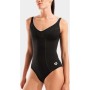 Купальник Arena Clip Back Swimsuit Solid B 010651-510 чорний, білий 44 (3468337746362)