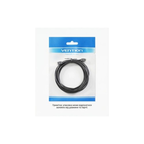 Патч-корд 0.5м, UTP cat 6A RJ-45 slim black Vention (IBIBD)