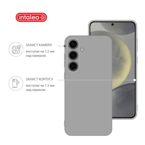 Чохол до мобільного телефона Intaleo Silicone Samsung Galaxy S24 Plus Grey (1283126600364)