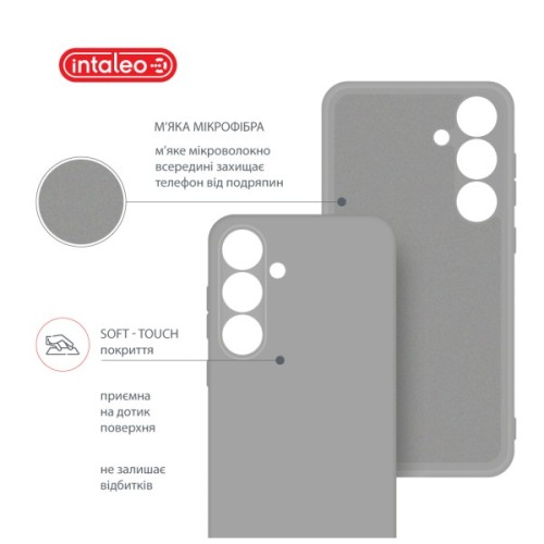 Чохол до мобільного телефона Intaleo Silicone Samsung Galaxy S24 Plus Grey (1283126600364)