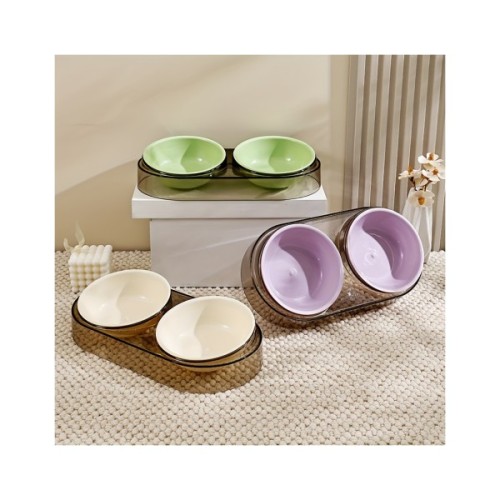 Посуд для котів Me&Pet Миска подвійна зелена (NMP28-2)