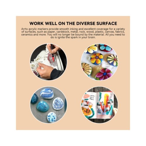 Художній маркер Arrtx акрилові AACM-03-32, 32 кольори (LC302802)