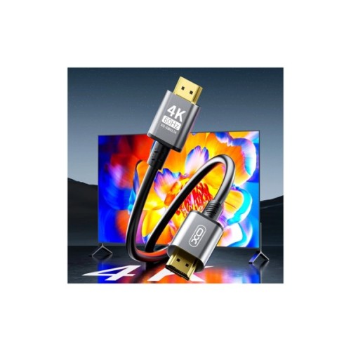 Кабель мультимедійний HDMI M to HDMI M 3.0m V2.0 black XO (GB017A-HDMI.tranish)