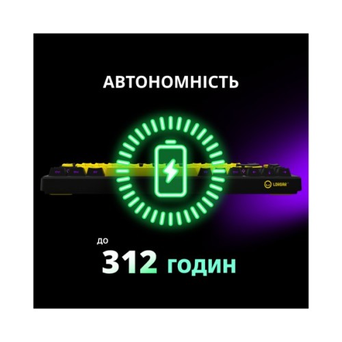 Клавіатура Lorgar KBP7075W Pro RGB Wireless/Bluetooth/USB UA White (LRG-KBP7075W-WH-US)
