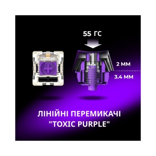 Клавіатура Lorgar KBP7075W Pro RGB Wireless/Bluetooth/USB UA White (LRG-KBP7075W-WH-US)