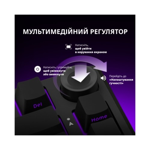 Клавіатура Lorgar KBP7075W Pro RGB Wireless/Bluetooth/USB UA White (LRG-KBP7075W-WH-US)
