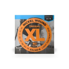 Струни для гітари D'Addario XL Nickel Wound Light Top / Heavy Bottom 8-String (10-74) (EXL140-8)