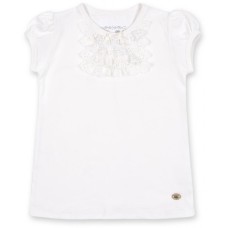 Футболка дитяча Breeze з мереживом (6640-86G-cream)