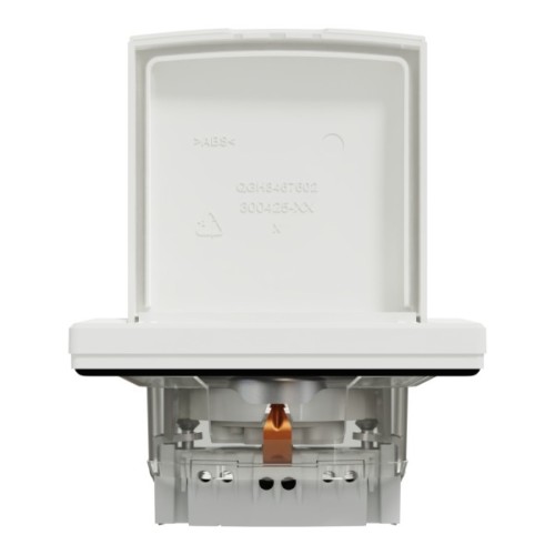 Розетка Schneider Electric ASFORA з кришкою IP44, біла (EPH3100321)