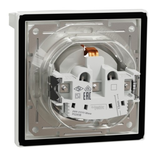 Розетка Schneider Electric ASFORA з кришкою IP44, біла (EPH3100321)