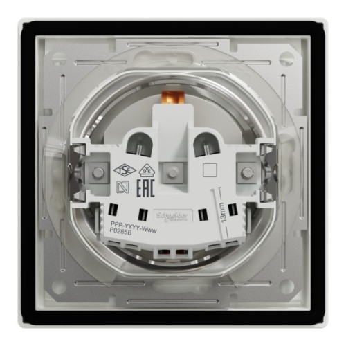 Розетка Schneider Electric ASFORA з кришкою IP44, біла (EPH3100321)