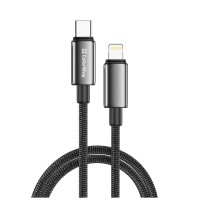Дата кабель USB-C to Lightning 1.0m PD30W zinc alloy braided black ColorWay (CW-CBPDCL098-BK)