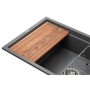 Мийка кухонна GRANADO Optimal Estella grafito (+ змішувач Badalona LUX inox + дозатор Redondo inox + кошик+дошка) (ksg0209)