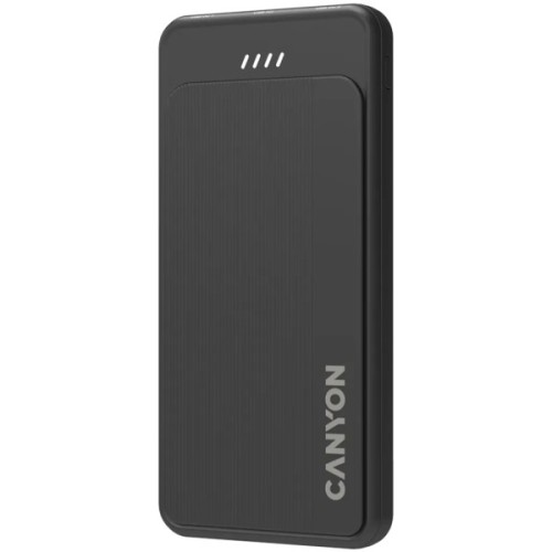 Батарея універсальна Canyon OnPower 100 10000mAh, 5В/2А, Black (CNS-CPB100B)