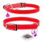 Нашийник для тварин WAUDOG Glamour з QR паспортом Д 17-20 см червоний (32753)