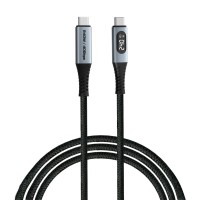 Дата кабель USB-C to USB-C 1.2m with display 240W black Verbatim (31849)