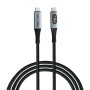 Дата кабель USB-C to USB-C 1.2m with display 240W black Verbatim (31849)