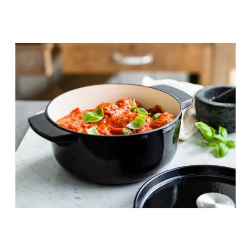 Каструля KitchenAid чавунна з кришкою 3,3 л Чорна (CC006058-001)