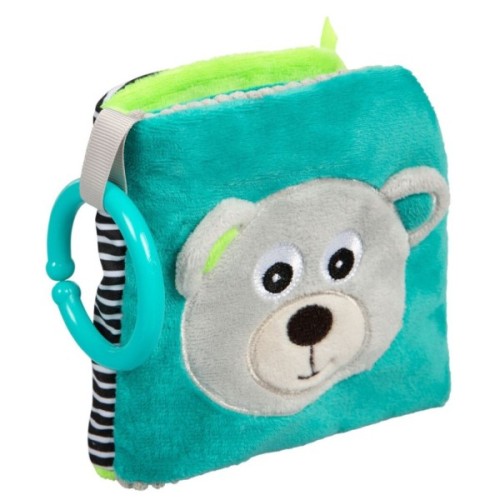 Розвиваюча іграшка Canpol книжечка м'яка розвиваюча BEARS - коралова (68/075_cor)