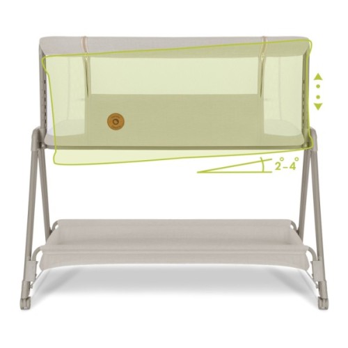 Ліжечко Lionelo приставне Luna Beige Sand (LO-LUNA BEIGE SAND)