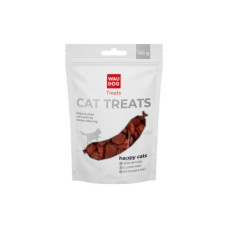 Ласощі для котів WAUDOG Treats Лососеві жувальні серця 100 г (4444)