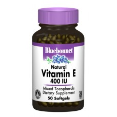 Вітамін Bluebonnet Nutrition Натуральний Вітамін Е 400IU, 50 желатинових капсул (BLB0616)