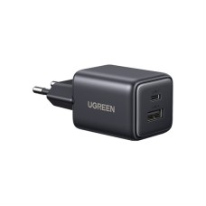 Зарядний пристрій Ugreen X514 1xUSB-C PD20W + 1xUSB GaN black (65737)