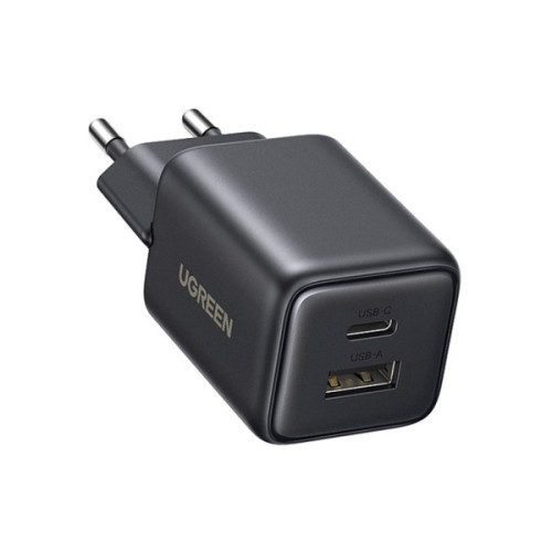Зарядний пристрій Ugreen X514 1xUSB-C PD20W + 1xUSB GaN black (65737)