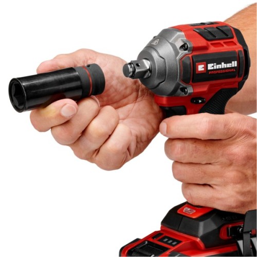 Гайковерт Einhell Professional TP-CW 18/260-C Li BL - Solo 18V, безщітковий, 260Нм 0-2700об/хв, 0.95кг (без АКБ та (4510090)