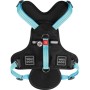 Шлея для собак WAUDOG Nylon безпечна з QR паспортом L блакитна (52502)