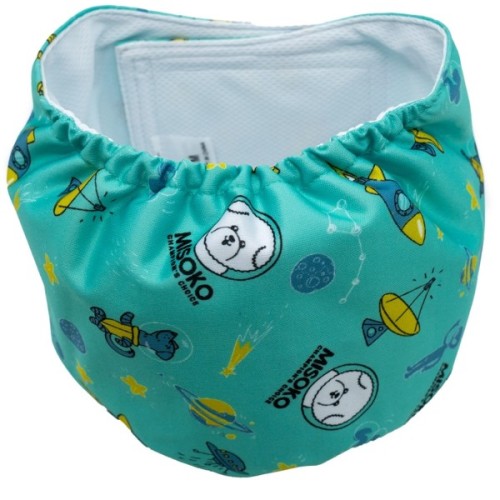 Підгузки для тварин MISOKO&CO багаторазові для кобелів, з ракетами, XL 1 шт. м'ятні (HAINMSK63951)