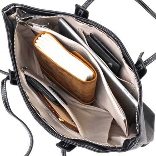 Сумка Vintage З натуральної шкіри Чорна (22082)