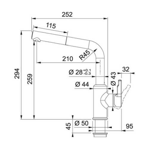 Змішувач Franke Urban (115.0627.523)