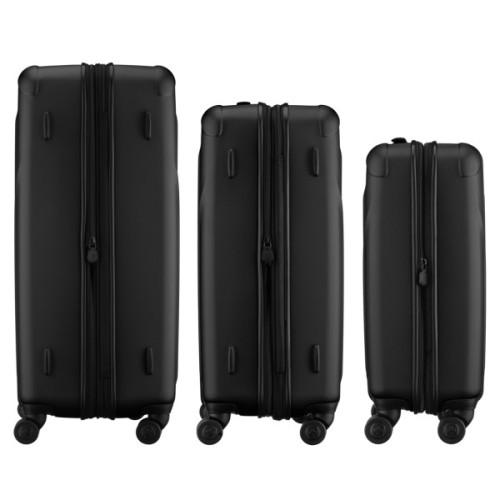 Набір валіз Wenger Oryson 3 в 1 (S,M,L) пластик, 4 колеса, чорний (653171)