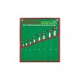 Ключ Toptul накидний 6-22мм (кут 75 °) 8шт. (GAAA0810)