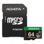 Карта пам'яті ADATA 64GB microSD class 10 UHS-I U3 V30 A2 Speed Plus (UD64GUI3V30A2SP-RA1)