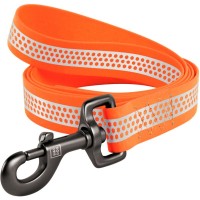 Повідець для собак WAUDOG Waterproof світловідбивний M Ш 20 мм Д 305 см помаранчевий (26014)